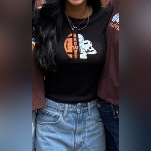 Black Cleveland Browns Logo T-Shirt XS
